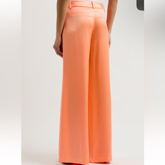 Alice + Olivia Satin Orange Wide Leg Pant - Sold Out - Picture 7 of 17